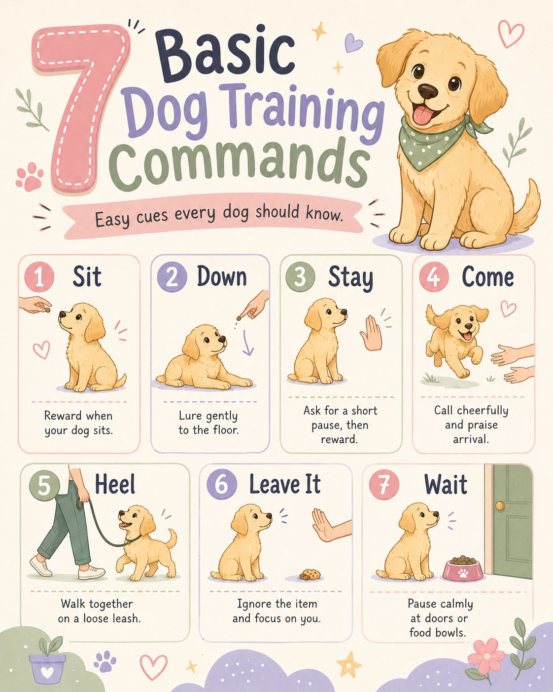 7 Basic Dog Training Commands Every Dog Should Know