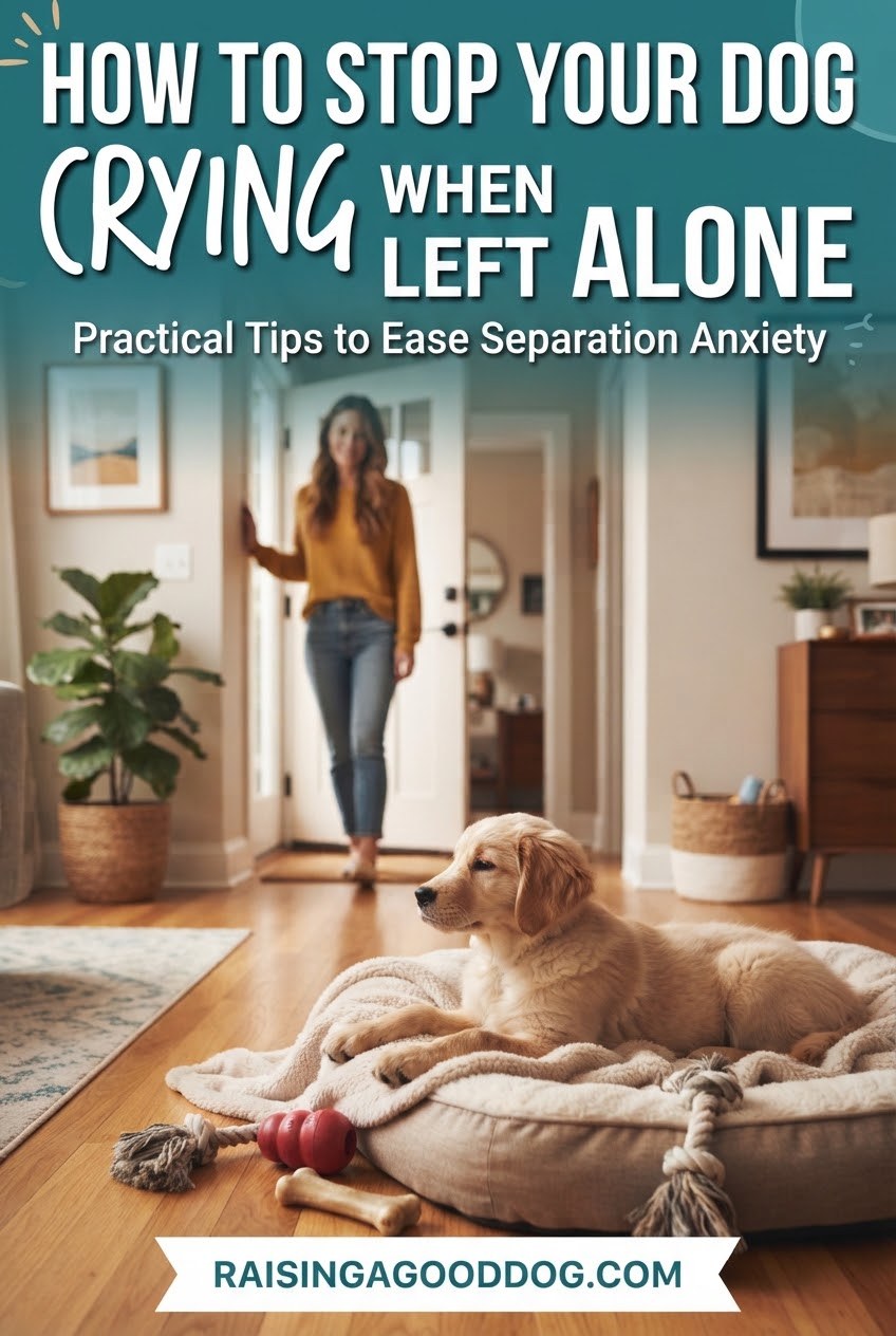 How to Stop Your Dog Crying When Left Alone
