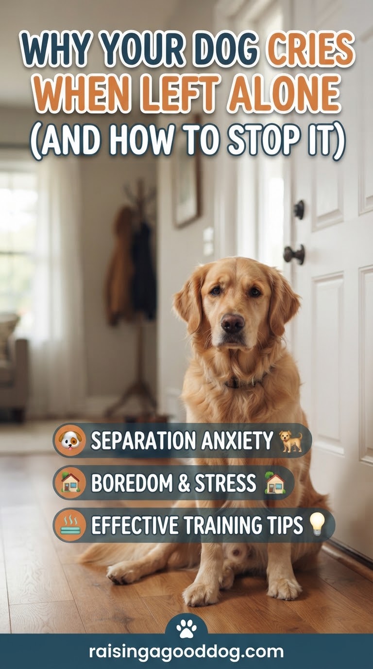 Why Your Dog Cries When Left Alone (And How to Stop It)
