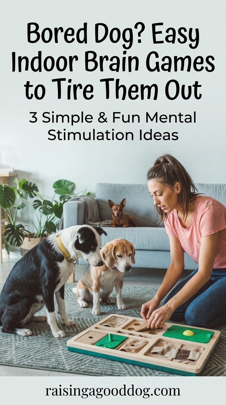 Bored Dog? Easy Indoor Brain Games to Tire Them Out