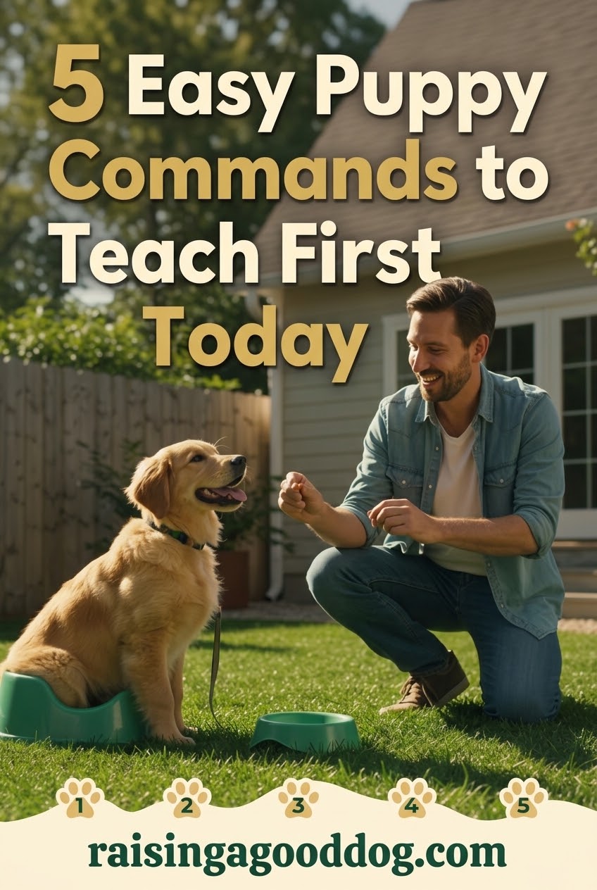 5 Easy Puppy Commands to Teach First Today
