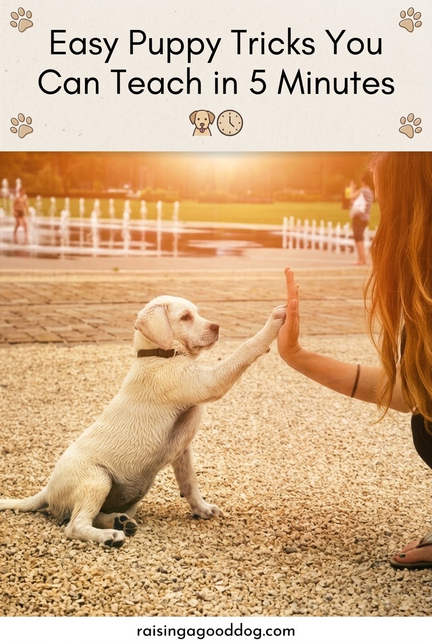 Easy Puppy Tricks You Can Teach in 5 Minutes