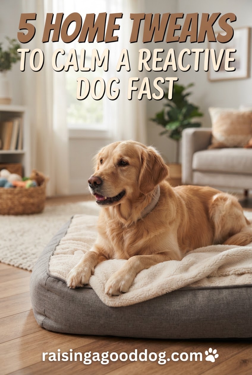 5 Home Tweaks to Calm a Reactive Dog Fast