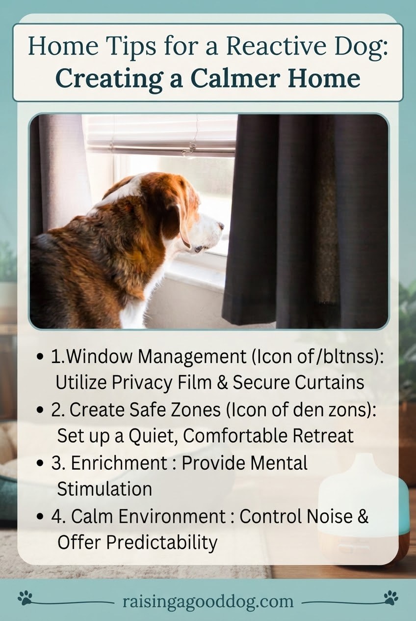 Home Tips for a Reactive Dog: Creating a Calmer Home