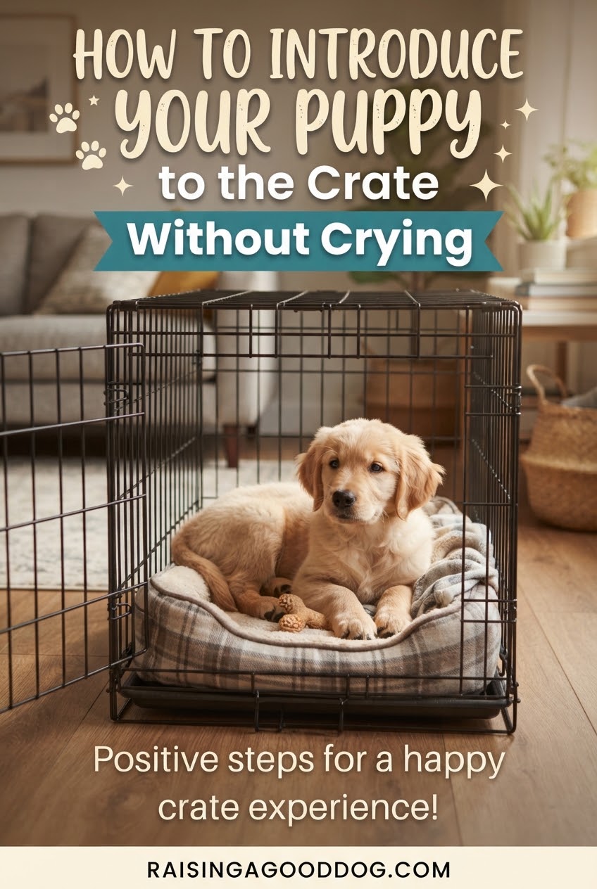 How to Introduce Your Puppy to the Crate Without Crying