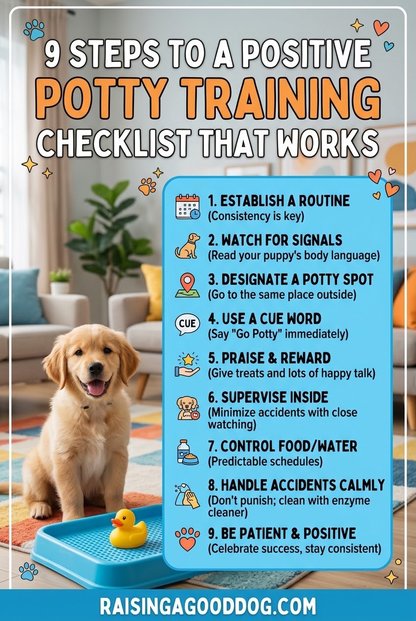 9 Steps To A Positive Potty Training Checklist That Works