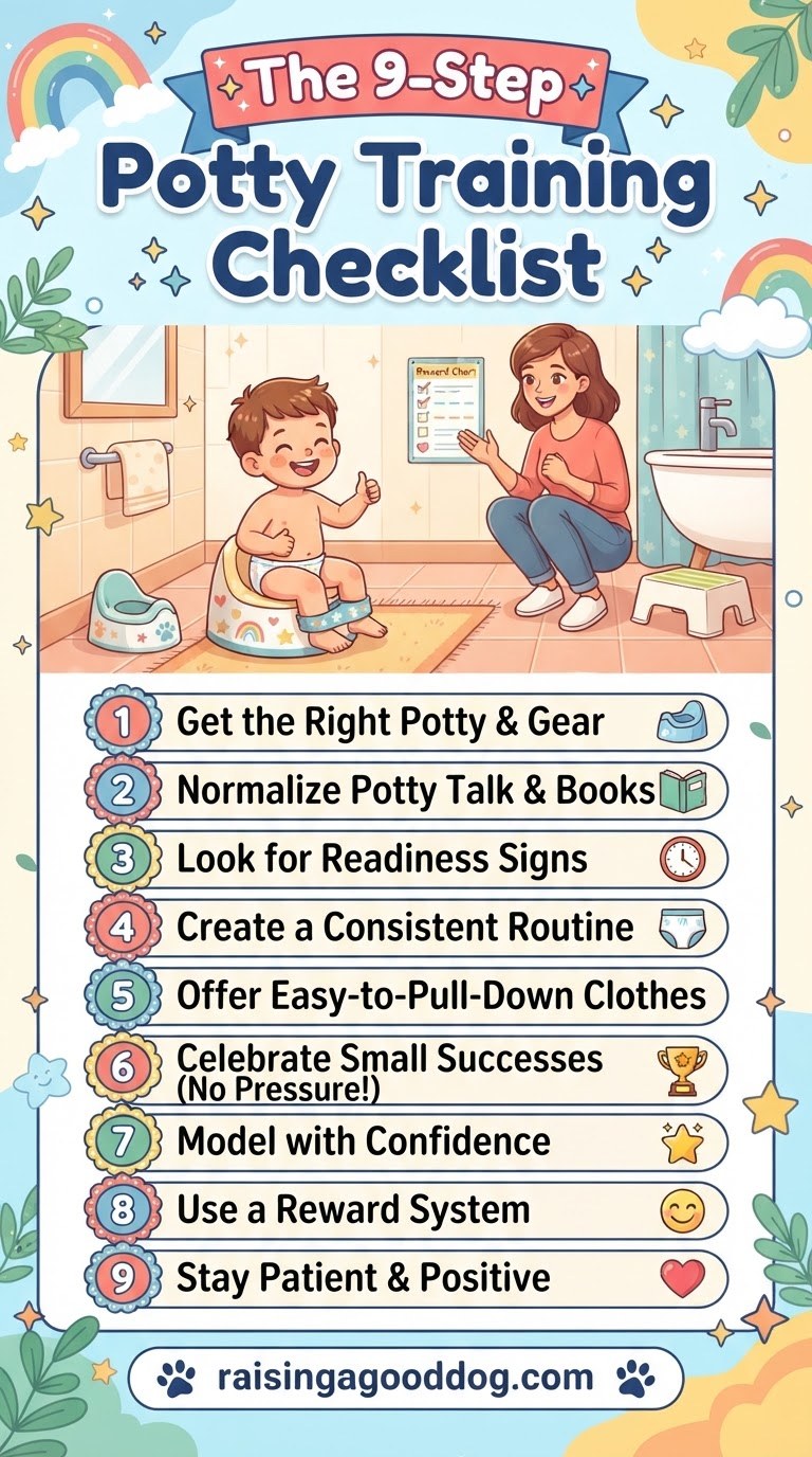 The 9-Step Positive Potty Training Checklist That Actually Works