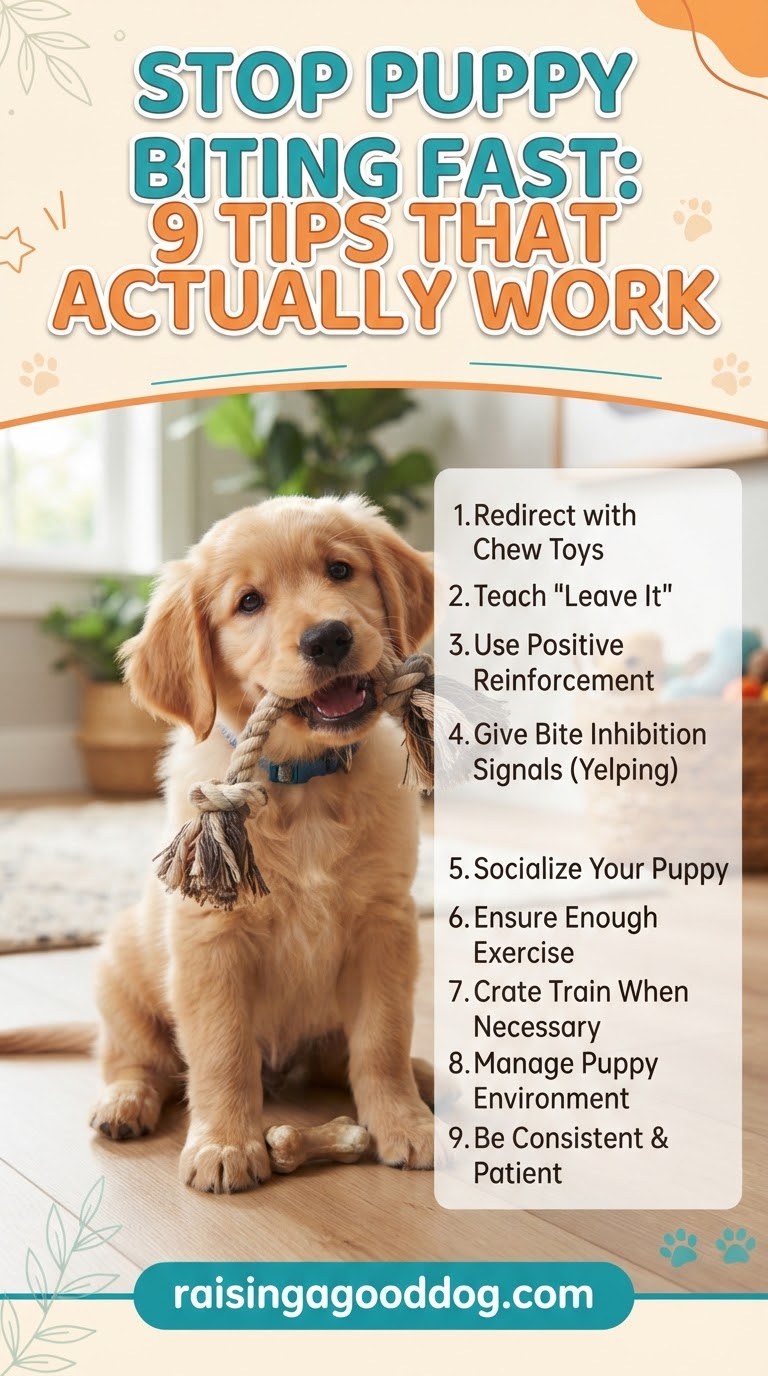 Stop Puppy Biting Fast: 9 Tips That Actually Work