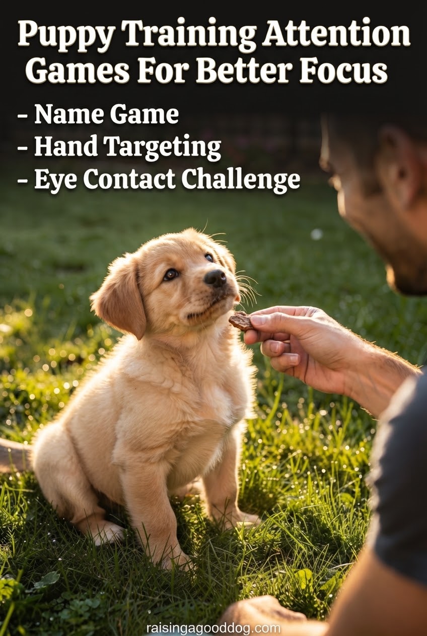 Puppy Training Attention Games For Better Focus