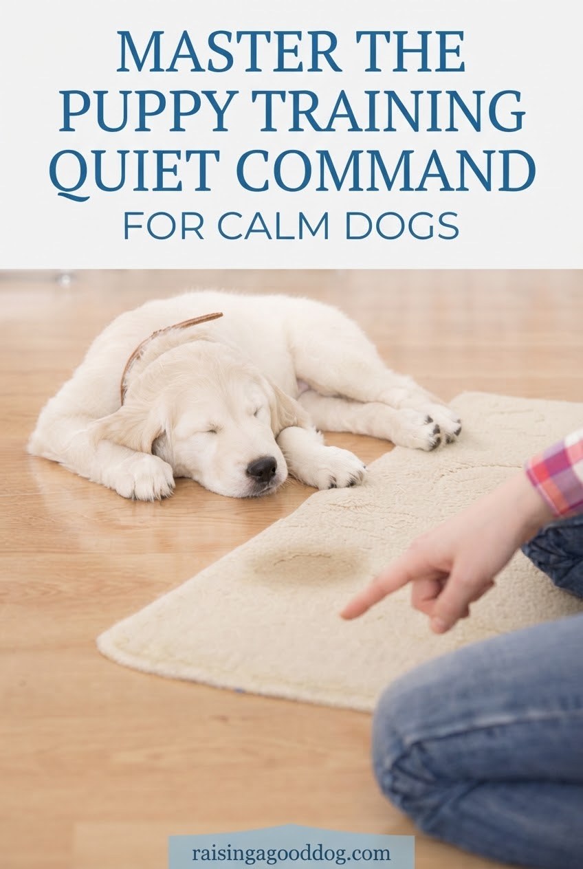 Master The Puppy Training Quiet Command For Calm Dogs