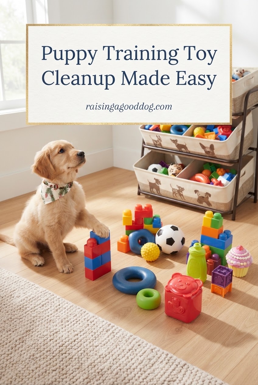 Puppy Training Toy Cleanup Made Easy