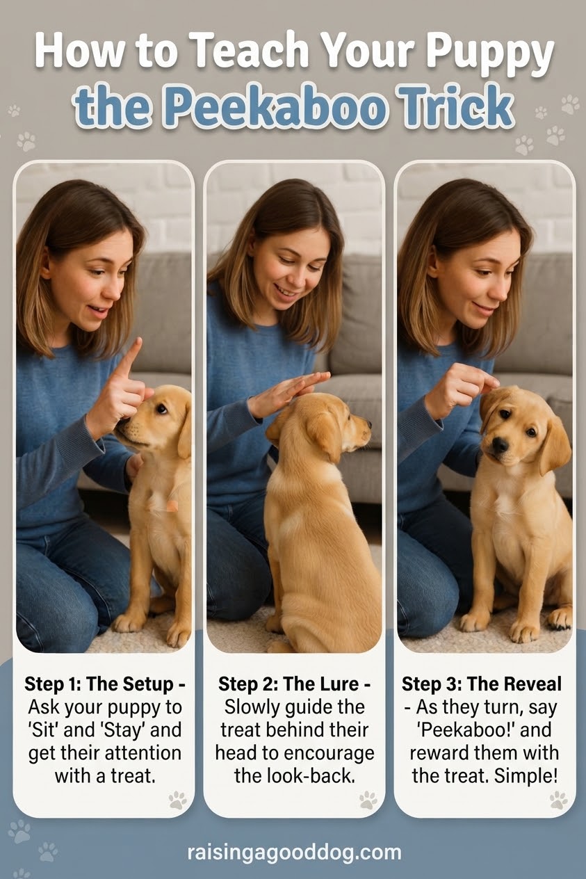 How to Teach Your Puppy the Peekaboo Trick