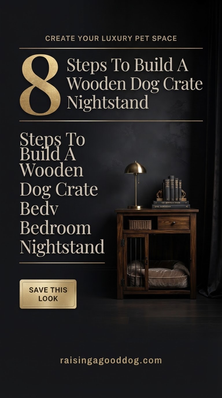 8 Steps To Build A Wooden Dog Crate Bedroom Nightstand
