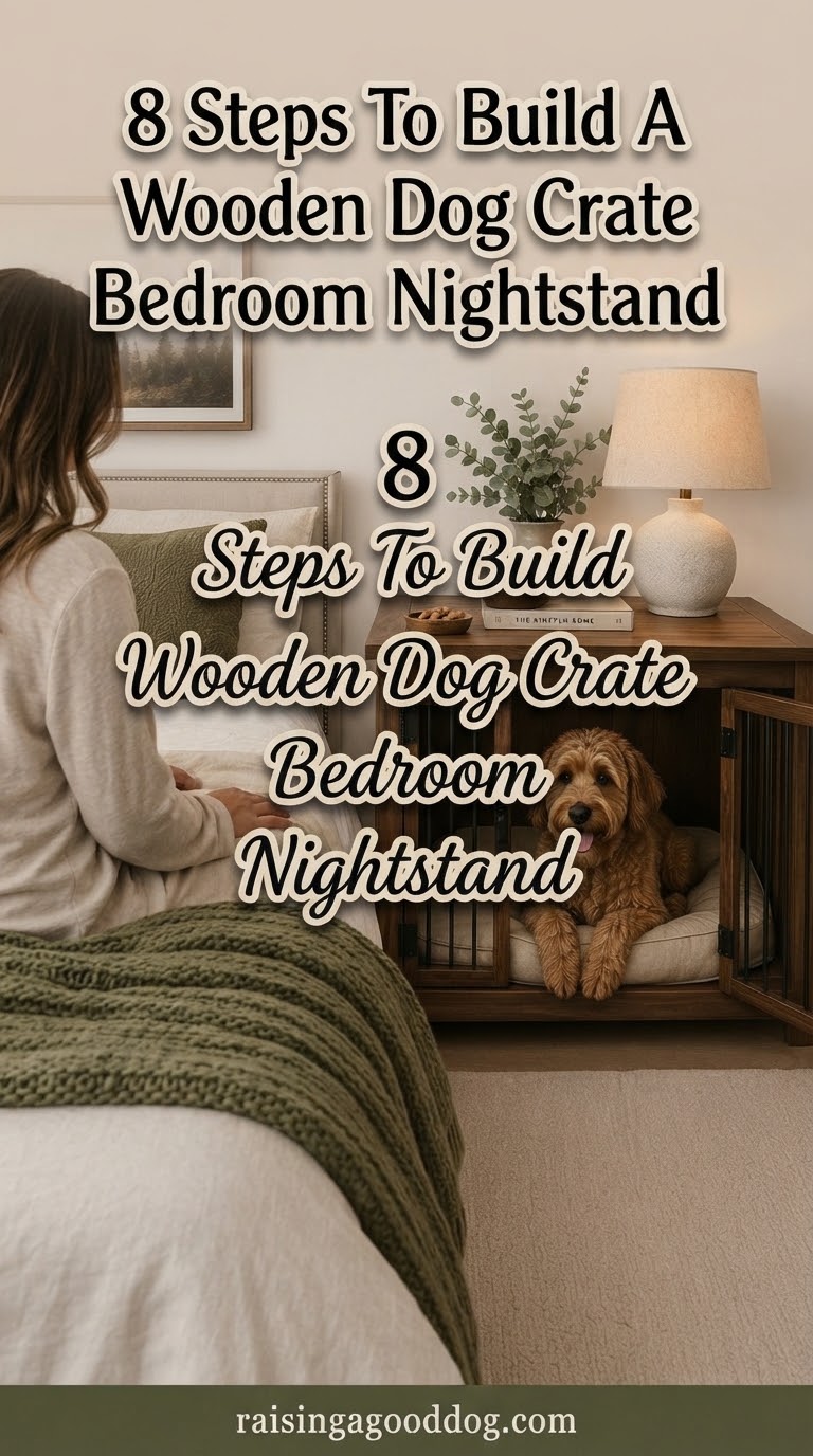 8 Steps To Build A Wooden Dog Crate Bedroom Nightstand