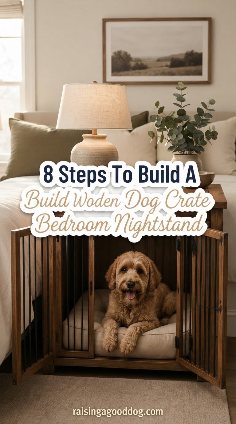 8 Steps To Build A Wooden Dog Crate Bedroom Nightstand
