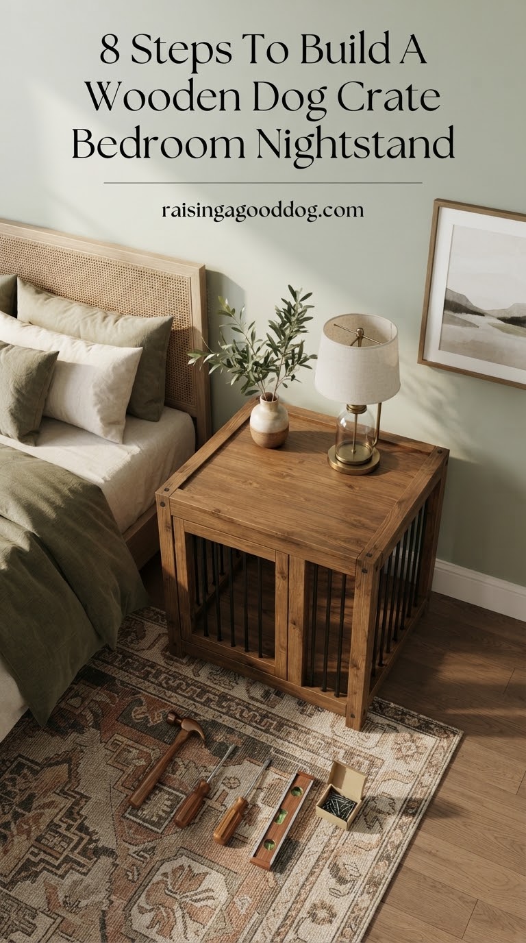 8 Steps To Build A Wooden Dog Crate Bedroom Nightstand