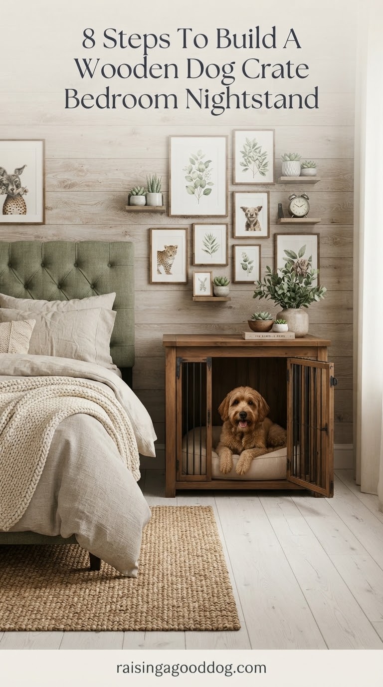 8 Steps To Build A Wooden Dog Crate Bedroom Nightstand