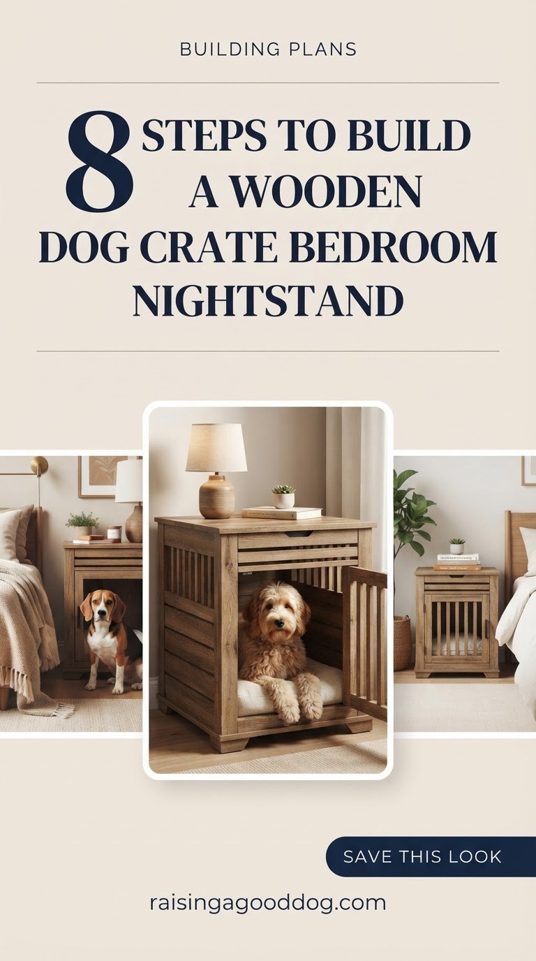 8 Steps To Build A Wooden Dog Crate Bedroom Nightstand