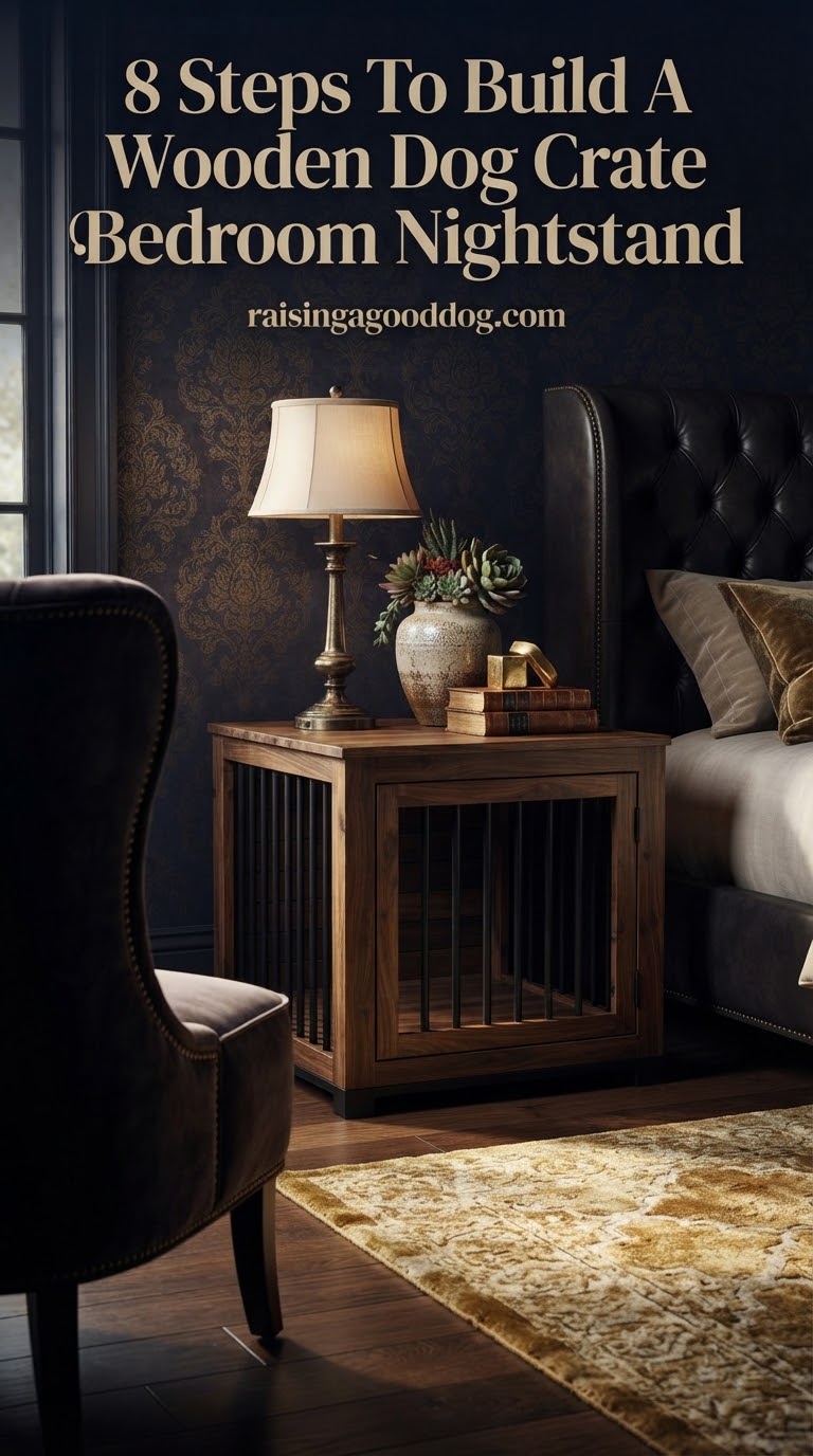 8 Steps To Build A Wooden Dog Crate Bedroom Nightstand