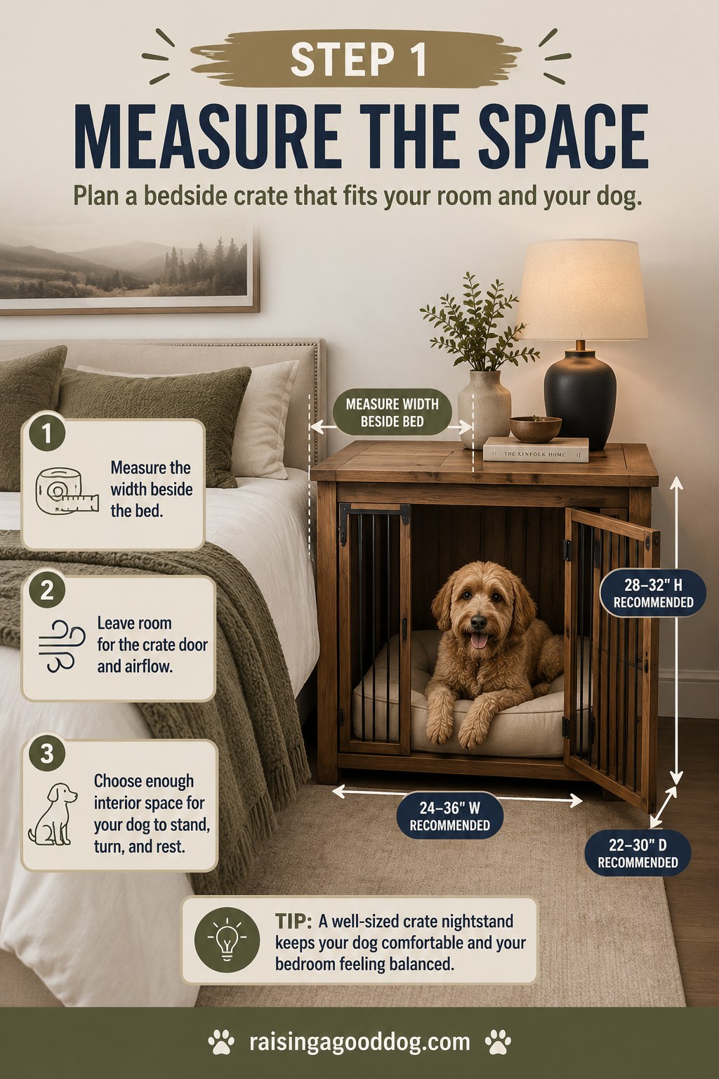 8 Steps To Build A Wooden Dog Crate Bedroom Nightstand